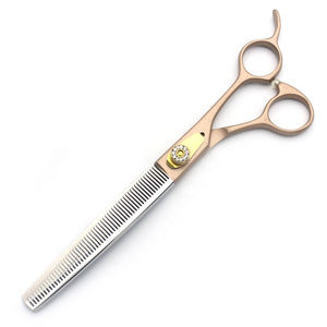 Nuevo Kit de tijeras profesionales personalizadas para el cuidado de mascotas, tijeras de adelgazamiento, acero inoxidable 440C de 7,5 pulgadas - Product Image 1