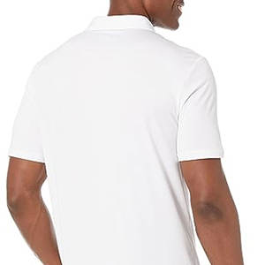 100% manga corta personalizada para hombres para polos ropa informal de secado rápido de alta calidad tela de punto patrón sólido - Product Image 3