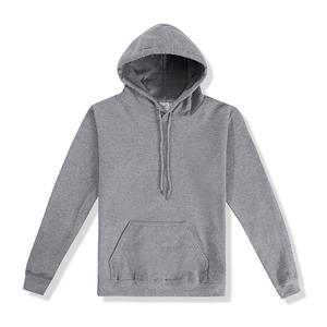 Wholesale Men's Pullover Hoodie Sports Fitness Gym hoodies Customizable Plain Blank Anti-Wrinkle Polyester/Cotton <b>Blend</b> hoodie - Product Image 2