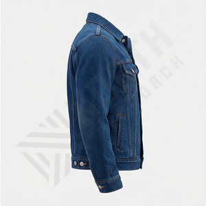 Chaqueta Vaquera Verde Lavada al Ácido para Hombre, Estilo Vintage Urbano, Diseño con Botones, Colores Personalizados Disponibles, Prenda Exterior Moderna - Product Image 3