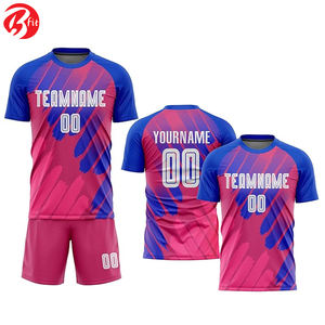 Camiseta de fútbol con estampado de sublimación de secado rápido de alta calidad, camisetas de fútbol, conjunto de adultos, uniformes deportivos de entrenamiento de equipo - Product Image 6