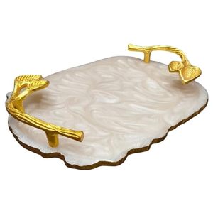 Bandeja de Servicio de Resina de Alta Calidad a Precio Económico con Acabado Pulido, Modelo Hecho a Mano, Diseño Personalizable para Servir Té, Café y Aperitivos - Product Image 1