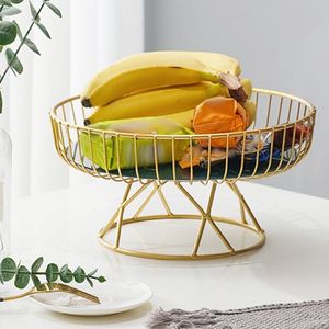 Cesta de Frutas de Metal, de Alambre de Hierro, Vacía, de 2 Niveles, con Asa, Cesta de Almacenamiento de Frutas de Metal con Colgador para Plátanos - Product Image 3