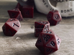 Juego de Dados Poliédricos de Hueso Artesanal de 7 Piezas, Ecológico y Duradero para Juegos de Mesa, Coleccionistas de RPG, Tradebyd - Product Image 4