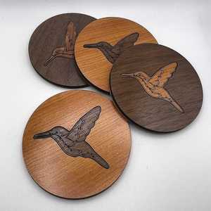 Promotion Wholesale Custom Classic Style Wooden <b>Cup</b> <b>Mat</b> Coasters for Drinks - Product Image 4