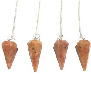 Péndulos de piedra solar al por mayor más vendidos, cristal de piedras preciosas para Feng Shui, Reiki metafísico, curación, energía divina, amor de radiestesia - Product Image 1