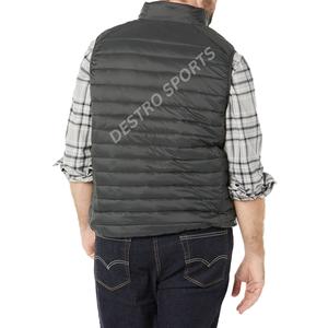 Chaqueta de chaleco de burbuja sin mangas con chaleco acolchado de algodón cálido para ropa de invierno Chaleco acolchado ligero para hombres - Product Image 6