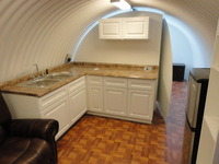 Bunker de lit moderne avec bombe nucléaire, abri robuste, cadre en acier, cabine de travail préfabriquée et insonorisée pour le bureau