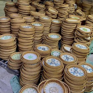 Plateaux en MDF laqué du Vietnam en gros, plateau décoratif en bois, plateau de service en MDF laqué artisanal - Product Image 3