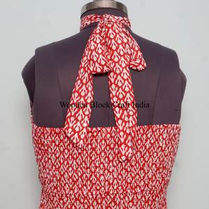 Robe maxi florale d'été personnalisée en coton naturel, sans manches, douce et confortable, collection été pour femmes - Product Image 6