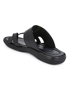 Wholesale Men's Leather Slip On <b>Slippers</b> Fashion Casual Sandals Soft Cushioned Sole Open Toe <b>Summer</b> Comfort Outdoor Indoor Daily - Product Image 4