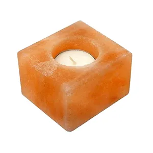 Portavelas de candelita de sal con forma cuadrada del Himalaya de Sian Enterprises para promoción decoración del hogar bodas modelo 2017 - Product Image 5
