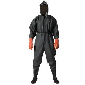 Traje de Vadeo Impermeable de PVC de Cuerpo Completo con Capucha y Guantes - Product Image 2