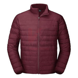Chaqueta acolchada con aislamiento repelente al agua para hombre, abrigo de invierno ligero a prueba de viento, carcasa de nailon transpirable, puños elásticos con cremallera completa - Product Image 1