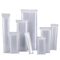 Sacs refermables en plastique LDPE transparent avec fermeture éclair, pour rangement, bijoux, cartes cadeaux, bonbons d'Halloween, personnalisation possible, Hanpak