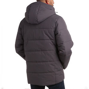Chaqueta cortavientos de invierno para hombre, venta al por mayor, chaqueta acolchada de manga larga transpirable con cuello con capucha para hombre - Product Image 2