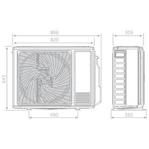 Aire Acondicionado Split Inverter Haier Expert, 12000+24000 BTU, Negro, R32, A++, 4U75S2SR5FA, Ahorro de Energía, Frecuencia Variable, Doméstico - Product Image 6