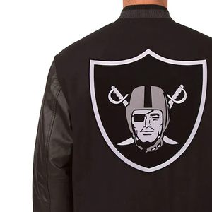 Venta al por mayor de diseño personalizado Varsity Jacket Men acanalado cuello cierre botón Letterman College Baseball Bomber Varsity Jacket For Men - Product Image 4