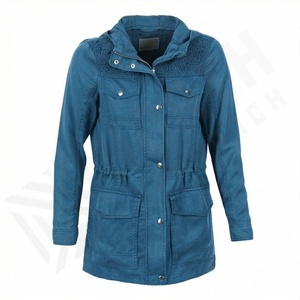 Chaqueta Parka Acolchada de Lana para Mujer, con Forro de Lana, a Prueba de Viento, con Capucha y Cierre de Cremallera, Informal, Deportiva, Abrigo Cálido para Invierno - Product Image 1