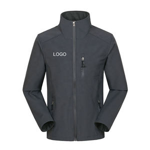 Custom logo <b>Men</b> Windproof Waterproof Canvas Stand Collar Tactical <b>Soft</b> <b>Shell</b> Winter Sport Skin Fleece <b>Jacket</b> - Product Image 2
