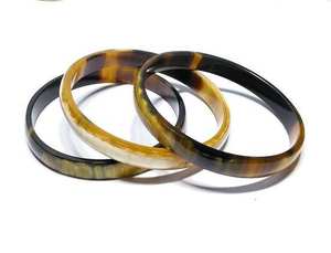 Pulsera de moda hecha a mano de color de cuerno natural Brazalete de mejor diseño de artesanía creciente - Product Image 5
