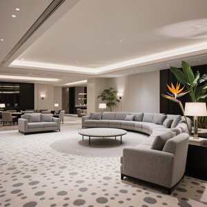 Axminster dệt tường-to-tường thảm tùy chỉnh mô hình len và <span class=keywords><strong>Nylon</strong></span> chống nước sử dụng thương mại - Product Image 6