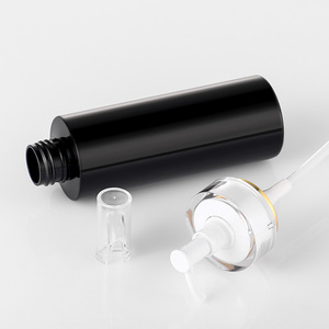 Chất Lượng Cao Sang Trọng Nhựa Xi Lanh Màu Đen Rỗng Dầu Gội Gel Tắm Điều Hòa Bdoy Lotion Sữa Rửa Mặt 150Ml Bơm Chai - Product Image 4