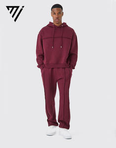 Conjuntos de Chándal de Dos Piezas con Logotipo Personalizado de Alta Calidad, Color Sólido, Sudadera con Capucha, Conjuntos Deportivos para Hombre, Conjuntos de Ropa para Mujer - Product Image 1