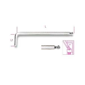 BETA Ball Head Offset Chrome-Plated Hexagon Key Wrenches Multi-Pack - Product Image 2