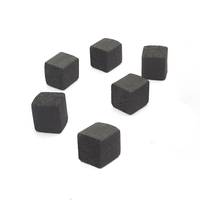 Cubes de narguilé Shisha en coquille de noix de coco de haute qualité respectueux de l'environnement à faible teneur en cendres charbon noir 75% carbone 120min noir brûlant