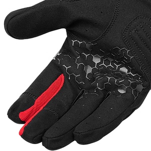 Gants de moto à doigts entiers pour hommes pour l'hiver Gants en cuir respirant avec écrans tactiles pour le cyclisme, la course et la moto - Product Image 4