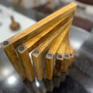 Porte-bougies en bois de haute qualité faits à la main pour Noël et les mariages, taille personnalisée disponible en Inde - Product Image 1