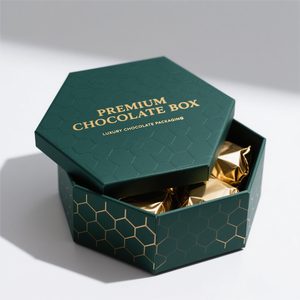 Caja de perfume hexagonal Premium de cartón rígido con logotipo personalizado con ESTUCHE DE REGALO elegante para exhibición de fragancia, embalaje de marca minorista - Product Image 2