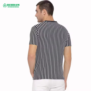 Camiseta de la mejor calidad, Camiseta holgada en blanco para hombre, camiseta de 100% algodón, Camiseta de cuello redondo Regular con logotipo personalizado de 180gsm para hombre - Product Image 3