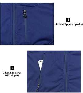 Venta al por mayor logotipo personalizado impermeable transpirable acolchado hombres chaleco bolsillo invierno cálido Puff polar chaleco - Product Image 6