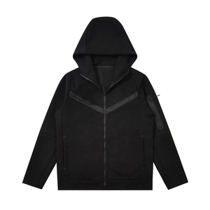 MOVETEXTILES Wholesale 100% Soft Cotton Streetwear Zipper Hoodies Customized Design in <b>Plain</b> Solid <b>Colours</b> Regular Fit for Men - Product Image 3