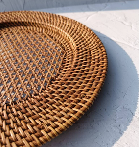 Hot Product Round Woven Wicker Rattan Placemat 13 In. Perfect for Modern Decoration - Product Image 3