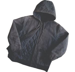 เสื้อฮู้ดซิปแบบสตรีทแวร์ ดีไซน์ระบายอากาศ สีสันโดดเด่น ลวดลายปะติดแบบสั่งทำพิเศษจากผู้ผลิต ล้างสีแบบ Acid Wash สไตล์ไม่ซ้ำใคร - Product Image 1