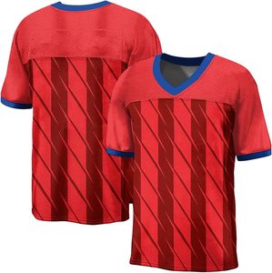 Camiseta Deportiva Atlética Unisex Personalizada 100% Poliéster, Impresa, de Secado Rápido, Transpirable, de Malla Corta, para Fútbol Americano - Product Image 2