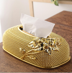 Elegante cubierta de caja de pañuelos de latón rectangular con un acabado liso y pulido que añade una elegancia discreta. Disponible a precio mayorista. - Product Image 5