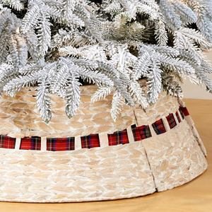 Collar de árbol de Navidad de jacinto de agua más vendido, suministros de decoración navideña hechos a mano de artesanos vietnamitas B2B - Product Image 4