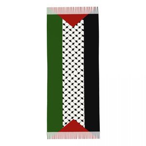 Palestine Shawl Reversible Cashmere <b>Scarf</b> for Children Low Price Cotton and Wool with Argyle and Bows Pattern - Product Image 5