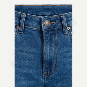 กางเกงยีนส์เดนิมวินเทจผู้ชายรุ่นล่าสุดปี 2025 ระบายอากาศได้ดี  โลโก้สั่งทำได้ ทรงตรง ใส่ได้ทั้งฤดูใบไม้ผลิและฤดูหนาว  ผ้ายีนส์ฟอก  ติดกระดุม ซักได้  ผ้าถัก - Product Image 4