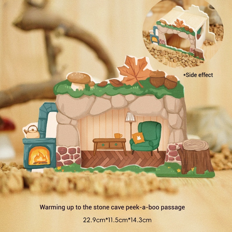 Verde/Cueva cálida Peeping Tunnel