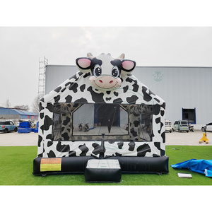 Commercial Grade Cow <b>Inflatable</b> Bouncy Castle Durable PVC <b>Inflatable</b> Trampoline Kids Jumping <b>House</b> Outdoor Amusement Park Play - Product Image 1