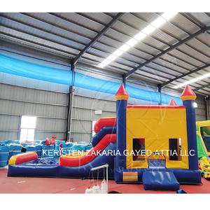 Casa inflable de PVC de calidad comercial al por mayor con tobogán, fácil de instalar para múltiples pasajeros - Product Image 4