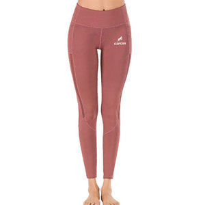 Leggings de yoga de gymnastique taille haute personnalisés pour femmes Capcan de conception sans couture en coton tricoté respirant Style décontracté international - Product Image 3
