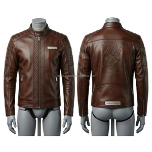 Chaqueta de Cuero Sintético para Hombre – Prenda Exterior Moderna y Económica, Chaqueta Casual Cálida y a la Moda para Hombre - Product Image 3