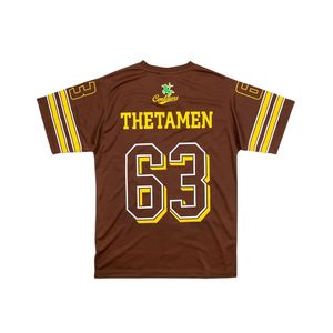 เสื้อยืดฟุตบอล iota phi theta เสื้อยืดสีน้ำตาลทอง63แขนเสื้อลายทางเสื้อพี่น้องนักกีฬาชีวิตกรีก - Product Image 2