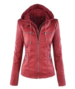 GAF Custom Fashion Style Último diseño Chaqueta de cuero Chaquetas de cuero genuino de invierno para mujeres Tallas grandes - Product Image 6